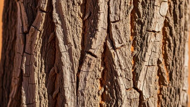 A close up of a tree trunk with some bark on it photo