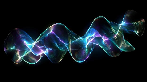 Abstract Multicolored Wave Form photo