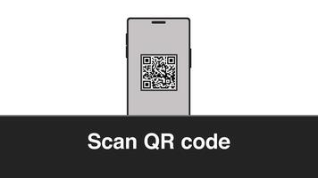 código de barras scanner digitalização produtos código animação. Varredura qr código para Móvel telefone conceito. Varredura qr código código de barras animação qr código scanner Preto cor video