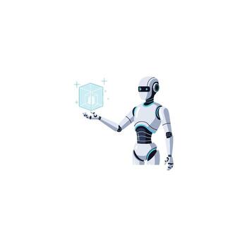 futurista inteligente robot representando artificial inteligencia y ai cerebro evolución. un acortar Arte concepto para máquina mente, robótica, tecnología, y lluvia de ideas vector