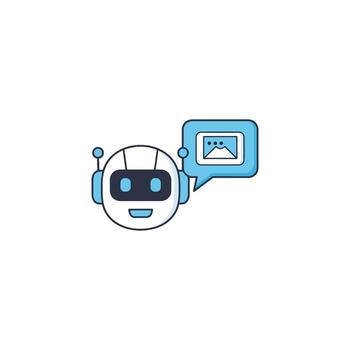 Intelligent AI robot assistant utilizing cutting-edge technology for efficient communication and smart service automation, symbolizing the progress of artificial intelligence and robotics vector