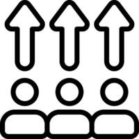 autorizar más contorno estilo icono vector