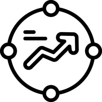 Performance Max Outline Style Icon vector