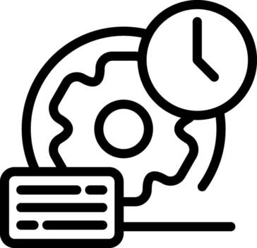 Agile Methodology Outline Style Icon Design vector