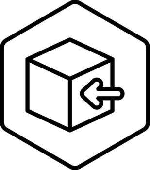 Package Dependencies Minimal Outline Icon vector