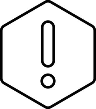 Issue Opened Minimal Outline Icon vector