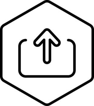 Share Minimal Outline Icon Design vector