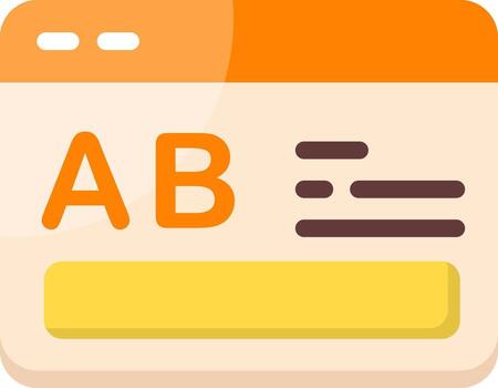 AB Testing Minimal Colorful Icon vector