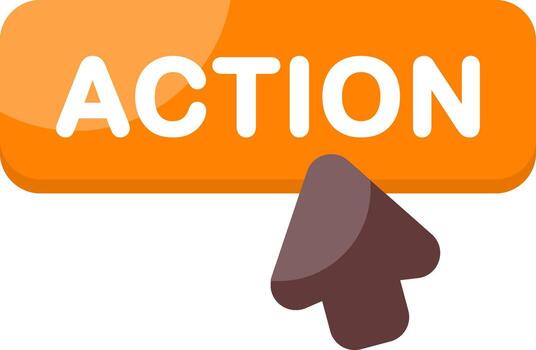 Call to Action Minimal Colorful Icon vector