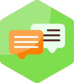 Comment Discussion Minimal Colorful Icon vector