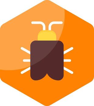 Bug Minimal Colorful Icon vector