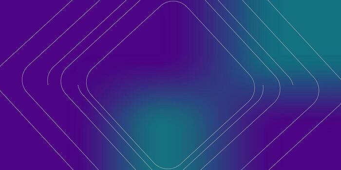 Modern gradient tech background in blue and purple tones with abstract square lines, ideal for AI, big data, and digital network concepts vector