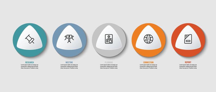Infographic design for business, presentation and explaination. vector