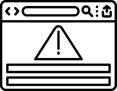 System Warning Alert vector