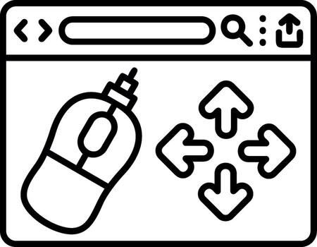 Smooth Scrolling Effect vector