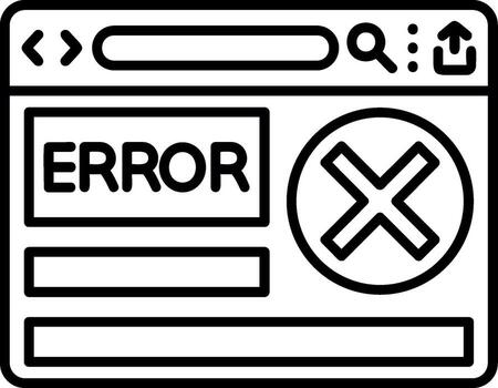 System Error Message vector