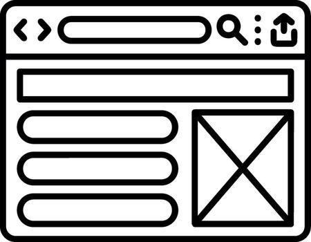 Website Layout Grid vector