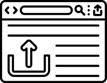 File Upload Button vector