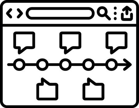 proyecto cronograma gráfico vector
