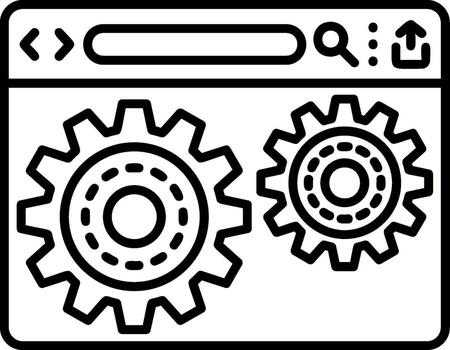 Settings Configuration Panel vector