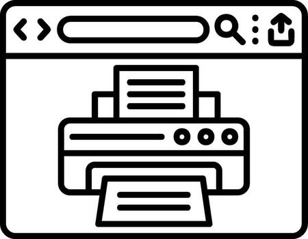 Printer Document Device vector