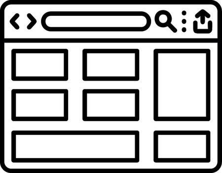 Grid Layout System vector