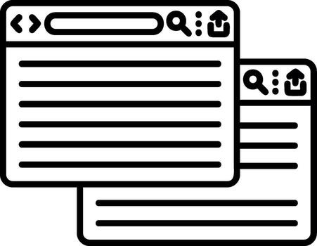 Copiar navegador lengüeta vector