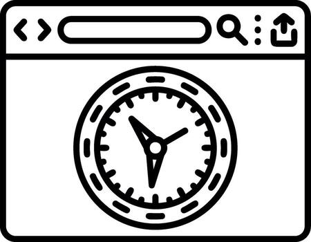 Digital Clock Timer vector