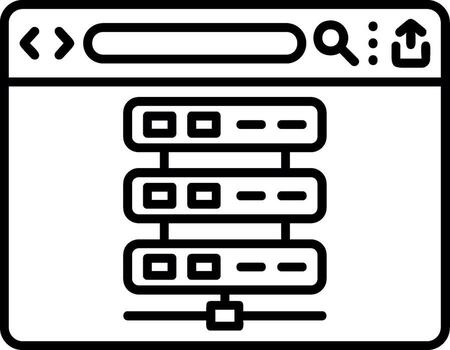 Cloud Server Hosting vector
