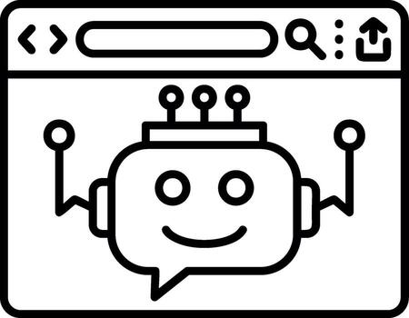 AI Chatbot Assistant vector