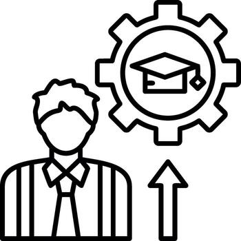 aprendiz aprendizaje camino vector