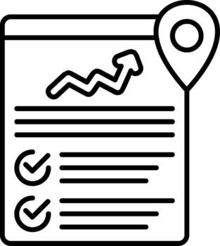 Progreso rastreador tablero vector