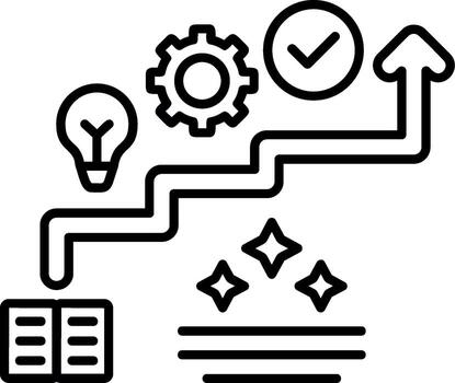 Learning Journey Map vector