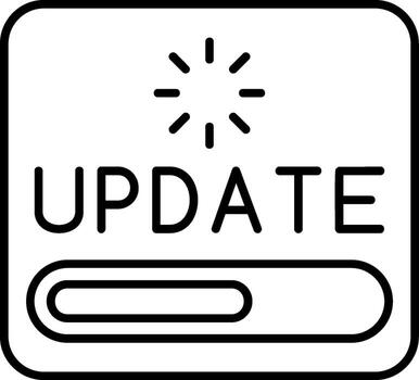 Software Update Alert vector