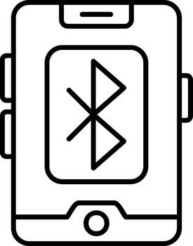 Bluetooth dispositivo emparejamiento icono vector
