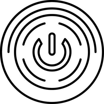 Power On Button vector