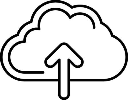 Cloud Upload Icon vector