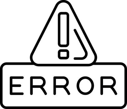 System Error Alert vector