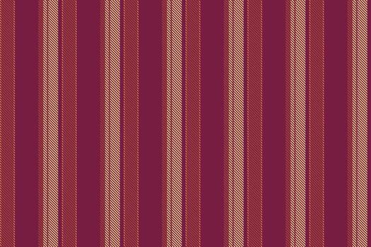 Harmony texture fabric, inspiration lines stripe pattern. Fiber seamless vertical textile background in pink and red colors. vector