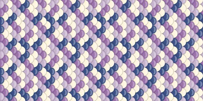 Abstract seamless pattern of overlapping pastel purple, lavender, and blue circles, creating a textured, elegant design. Ideal for website backgrounds, textile prints, or decorative elements. vector