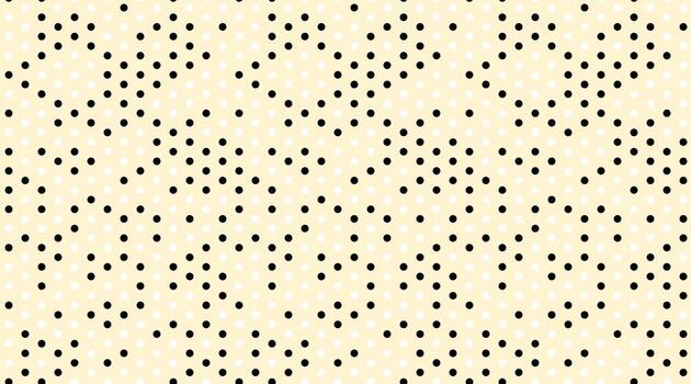 elegante resumen modelo presentando un sofisticado interacción de negro y crema puntos, creando un sutil geométrico diseño. ideal para antecedentes, textiles, o moderno marca. vector