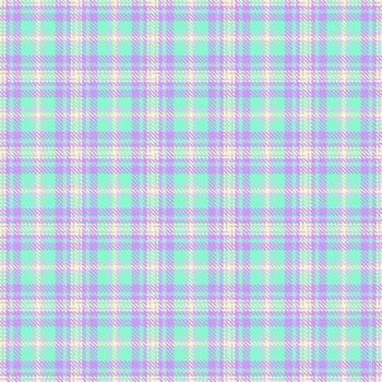 Smooth texture seamless textile, nice background plaid check. Messy tartan fabric pattern in light and mint colors. vector