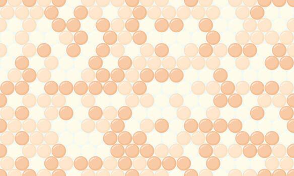 Abstract peach and white seamless pattern. Perfect for backgrounds, textiles, and branding. Subtle gradient creates a soft, calming aesthetic. Represents connection, unity, or cellular structure. vector