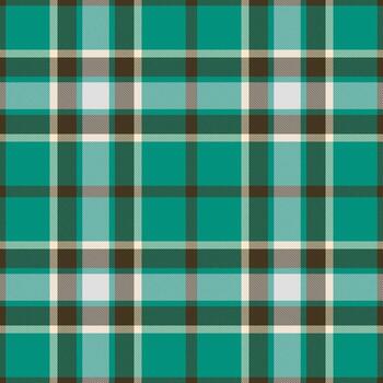 Detailed background plaid fabric, editable texture seamless . Fuzzy pattern check tartan textile in teal and dark colors. vector
