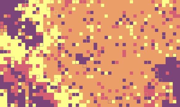 Abstract pixel art background. Warm, earthy tones create a dynamic, textured design. Perfect for website banners, social media, or presentations needing a modern, artistic touch. vector