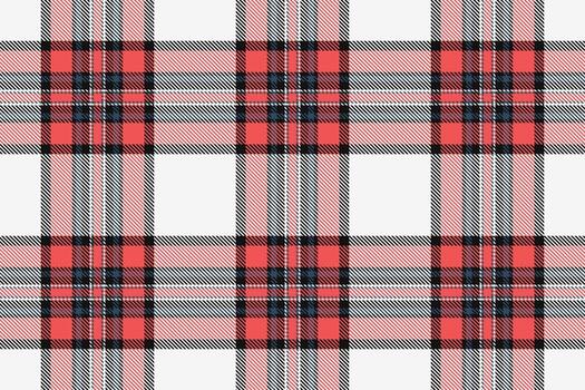 Classic tartan pattern in coral, navy, and white. A timeless, versatile design suitable for backgrounds, textiles, and festive projects. Cozy, inviting texture. vector