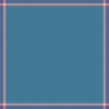 Elegant blue square framed with a soft pink striped border. Ideal background for designs, invitations, or text overlays. Versatile graphic element. vector
