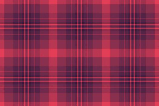 Close up plaid background, net texture seamless check. Diamond fabric pattern tartan textile in pink and red colors. vector