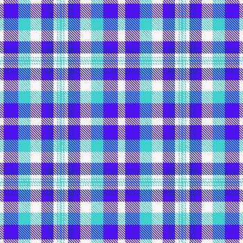 Vibrant plaid pattern in cool blues and turquoise. Ideal for backgrounds, textiles, design projects, and adding a classic yet modern touch. Versatile and eyecatching. vector