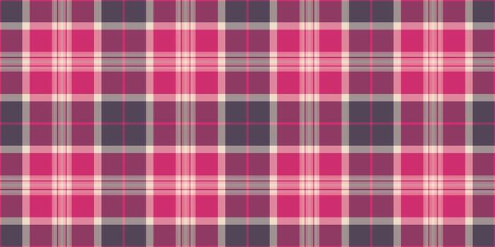 Selection background fabric, exotic pattern textile texture. Book plaid seamless tartan check in red and pink colors. vector
